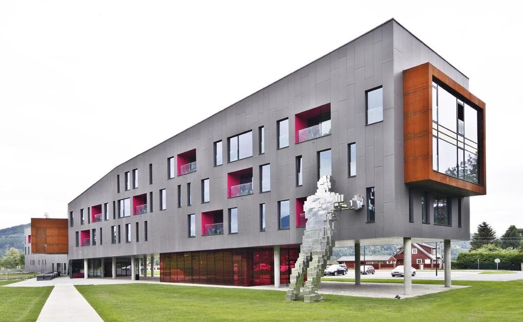 Komerční realizace provětrávané fasády se systémem výrobce ETEM